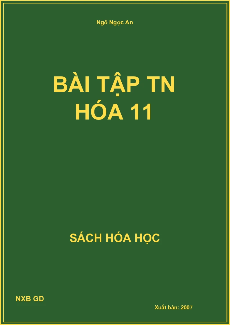 Bài tập TN hóa 11