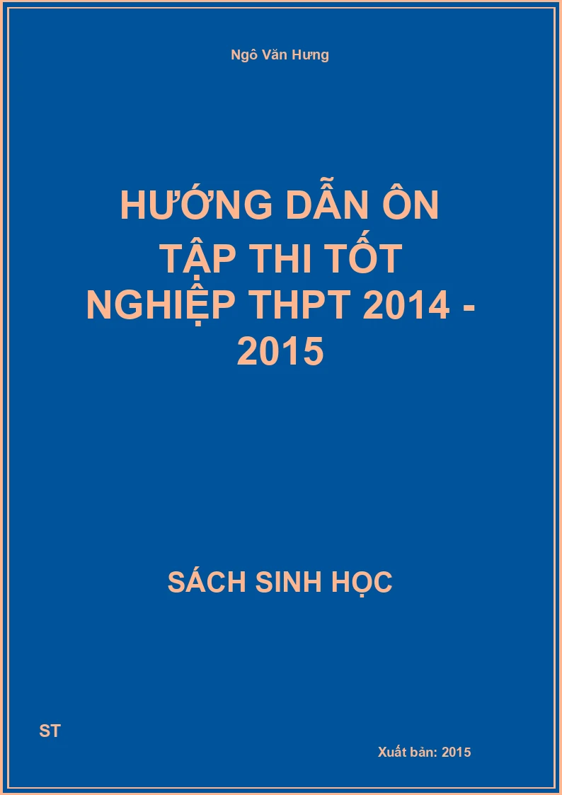 Hướng dẫn ôn tập thi tốt nghiệp THPT 2014 - 2015