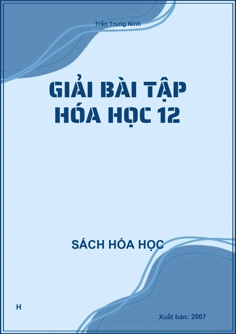 Giải bài tập hóa học 12