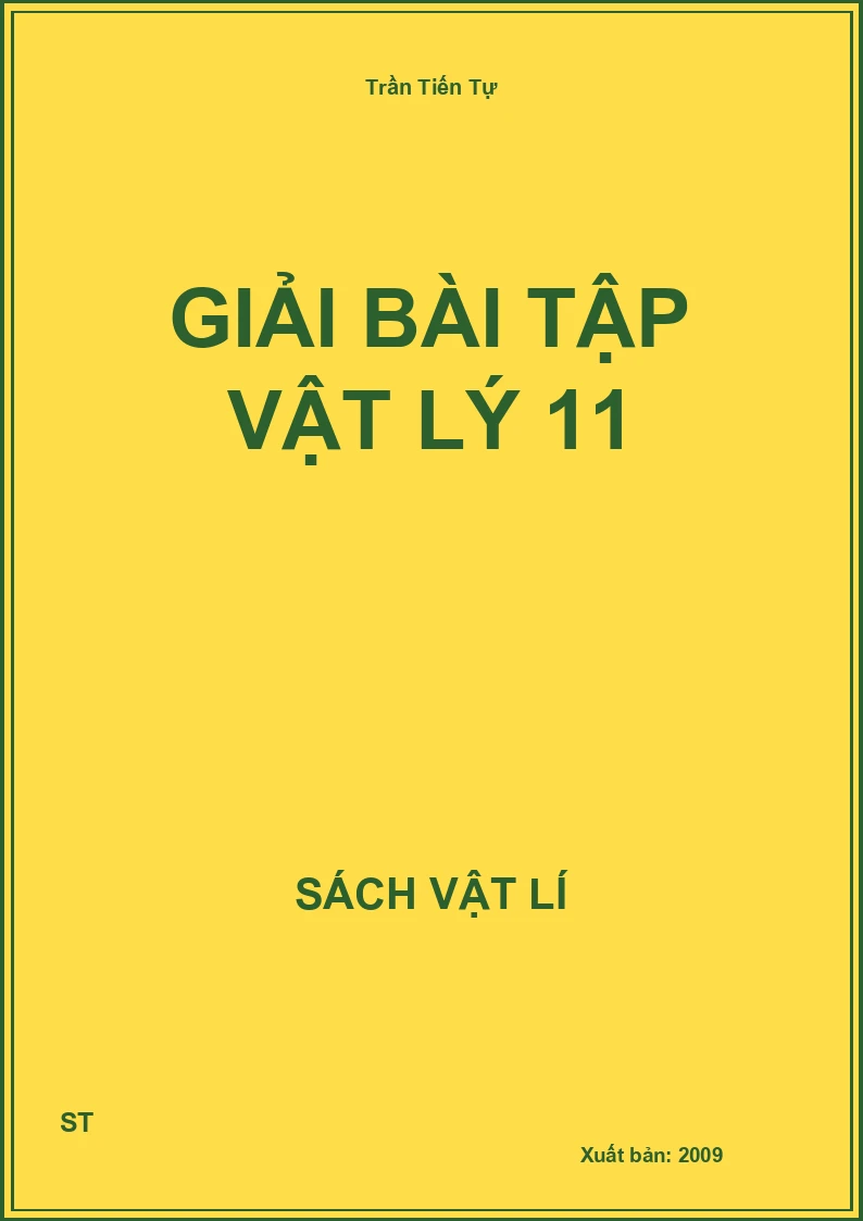 Giải bài tập Vật lý 11