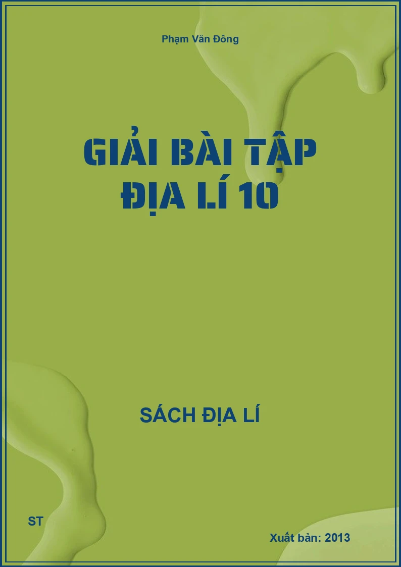 Giải bài tập địa lí 10