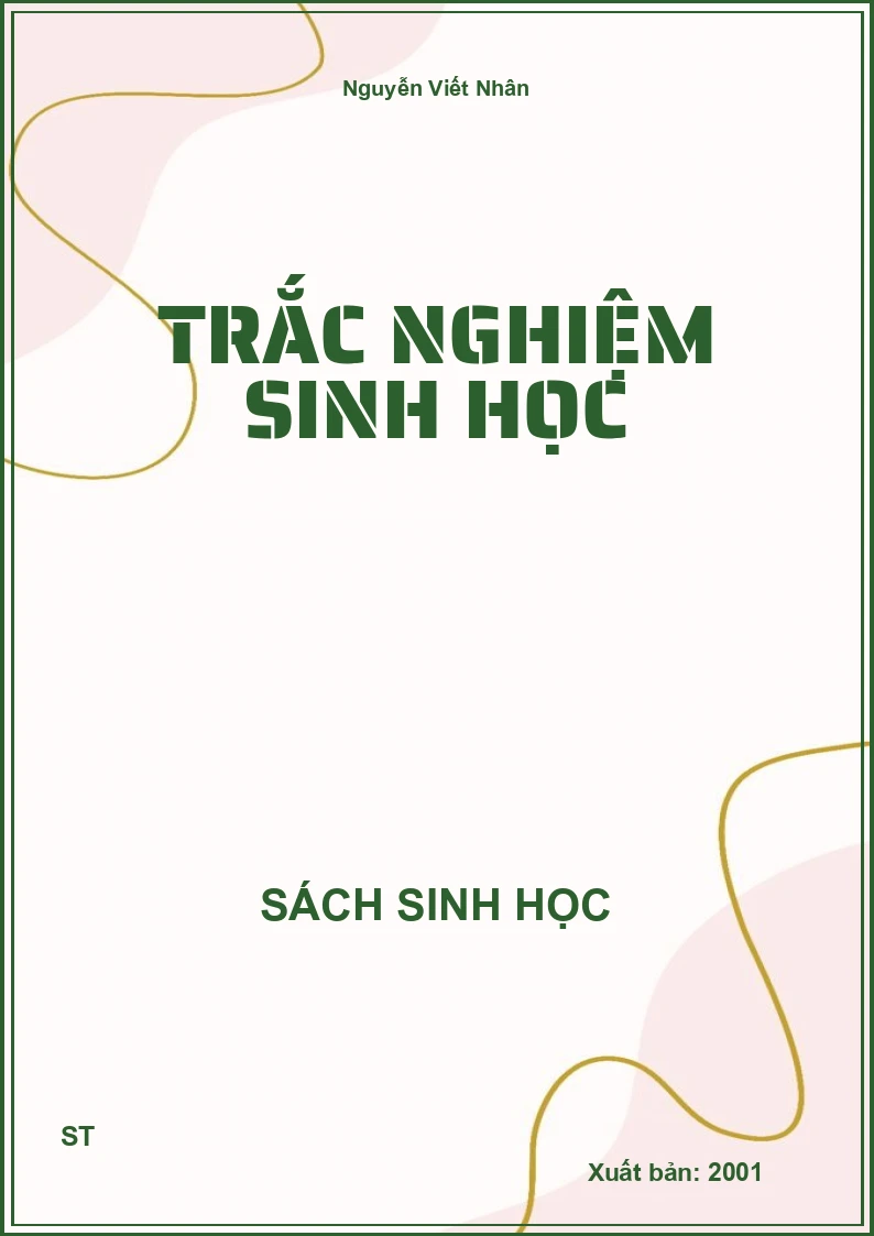 Trắc nghiệm sinh học
