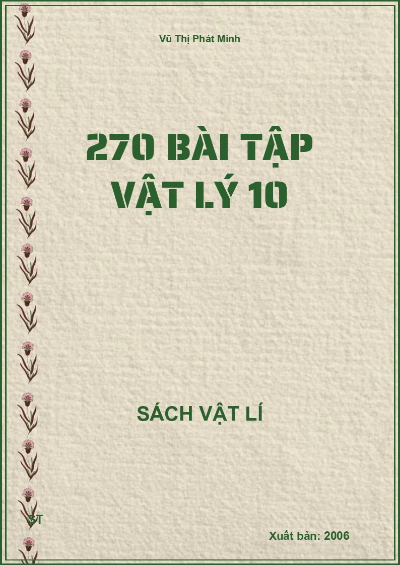 270 bài tập vật lý 10