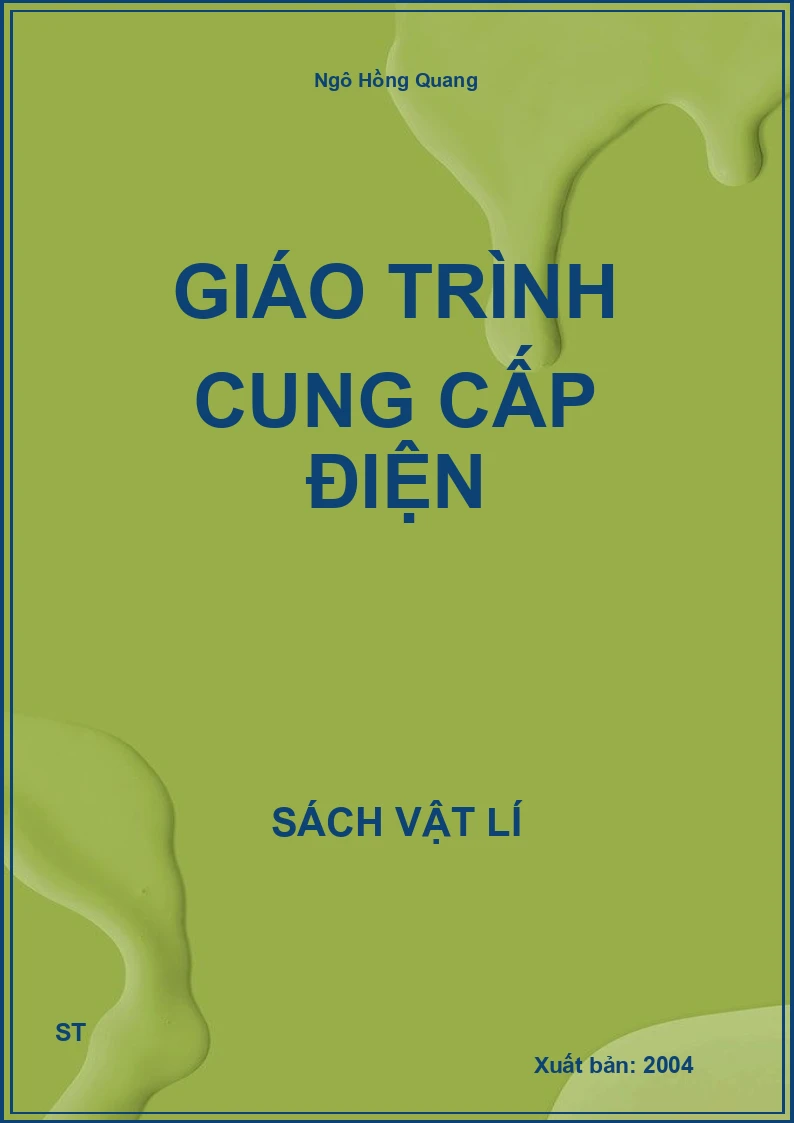 Giáo trình cung cấp điện