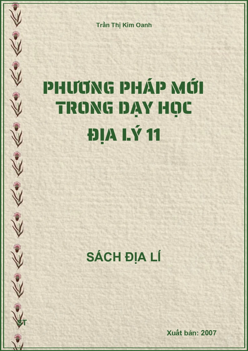 Phương pháp mới trong dạy học địa lý 11