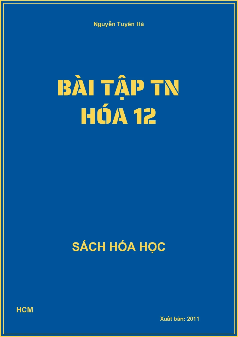 Bài tập TN hóa 12