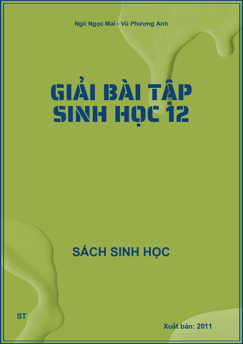 Giải bài tập sinh học 12