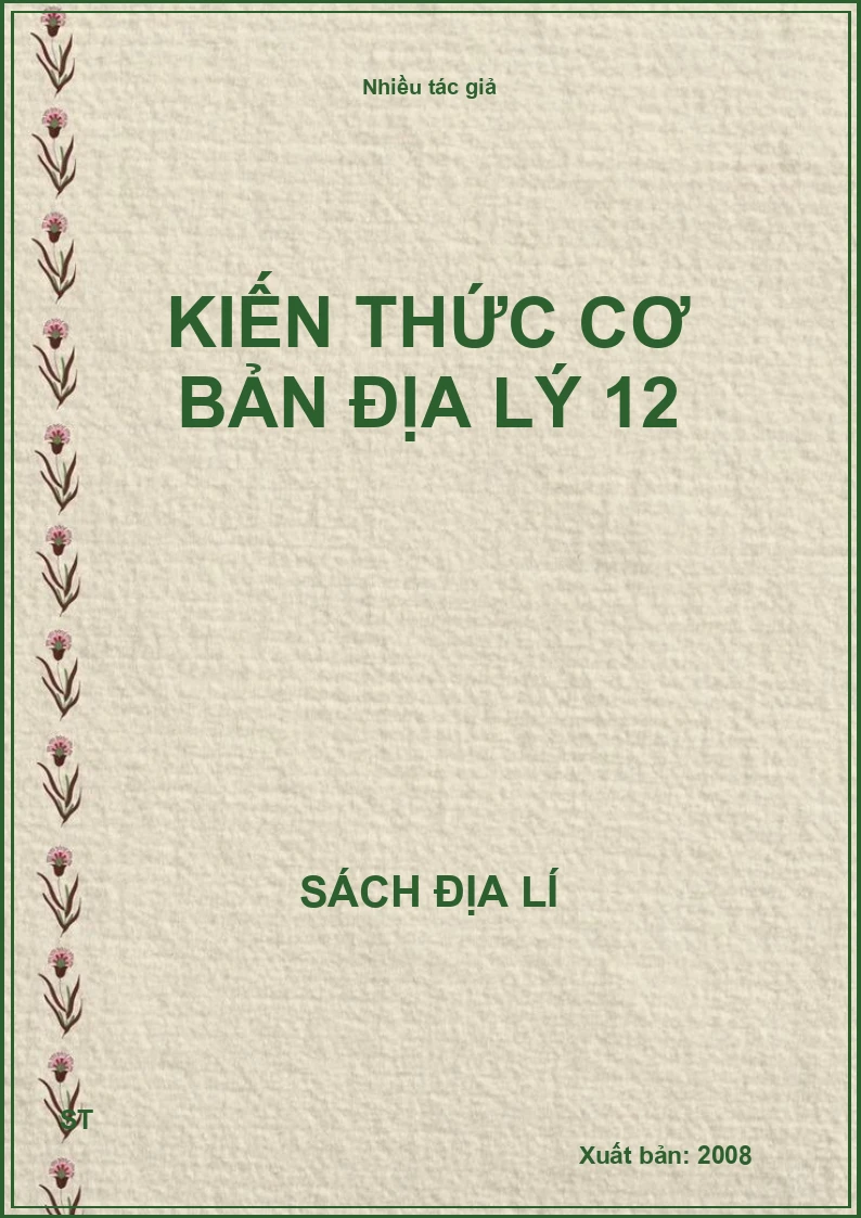 Kiến thức cơ bản địa lý 12