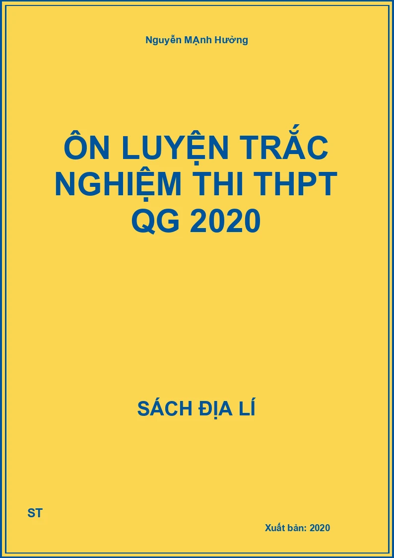 Ôn luyện trắc nghiệm thi THPT QG 2020