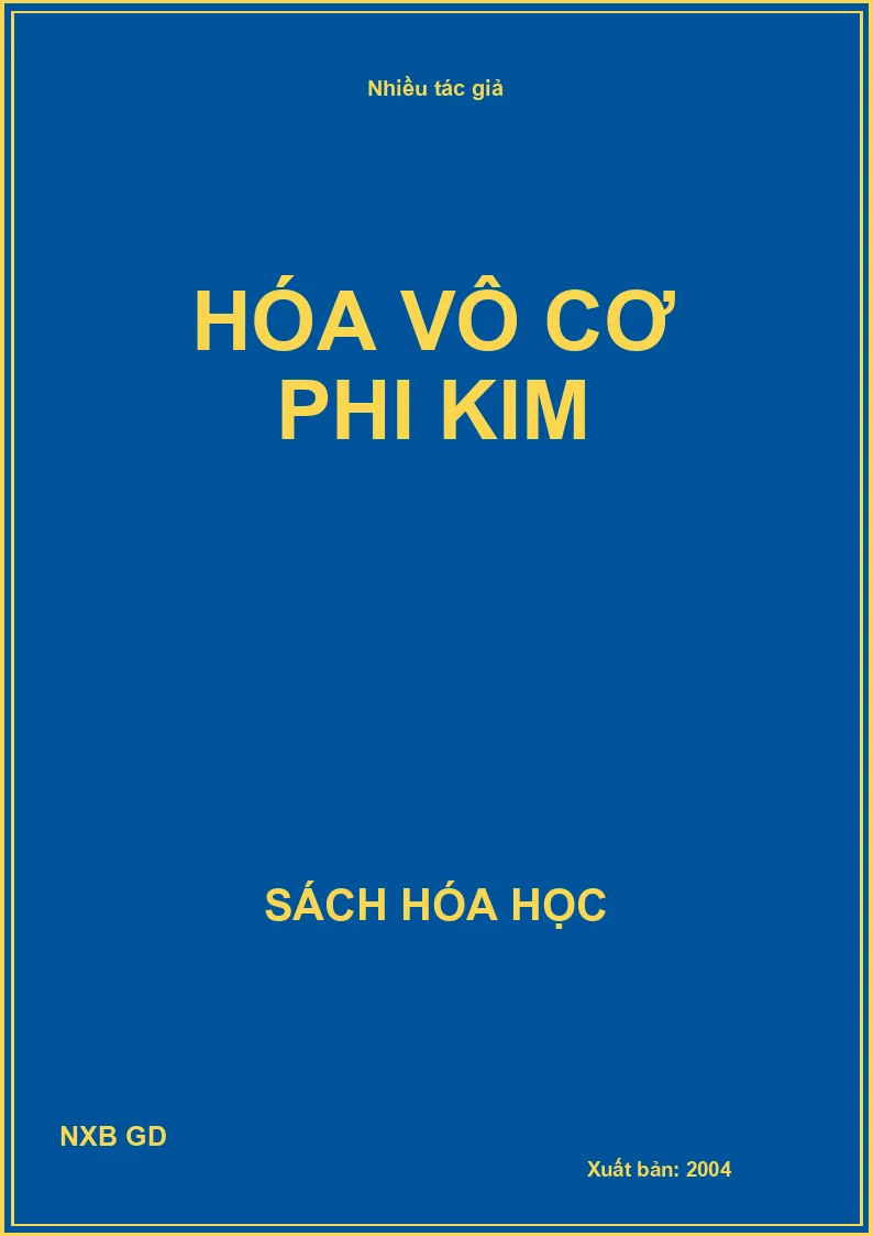 Hóa vô cơ phi kim