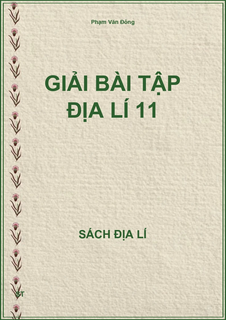 Giải bài tập Địa lí 11