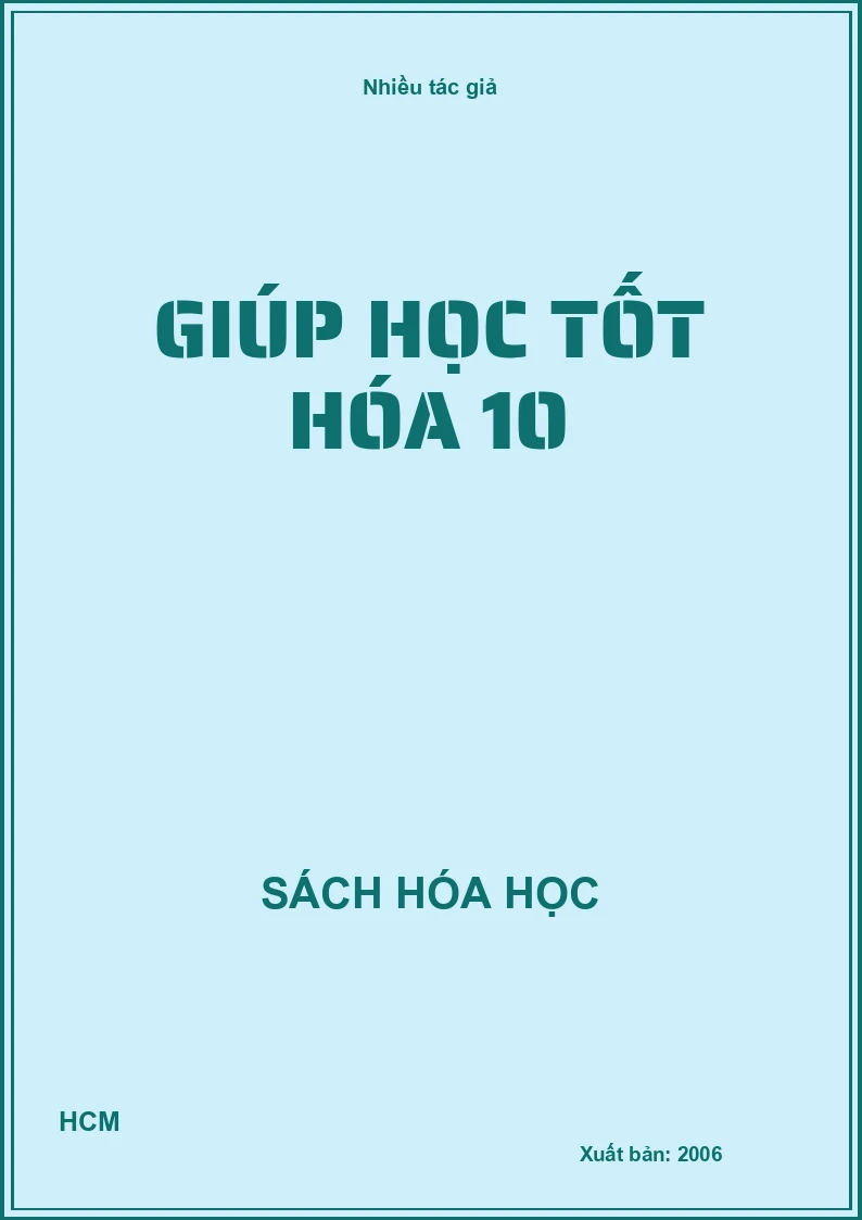 Giúp học tốt hóa 10