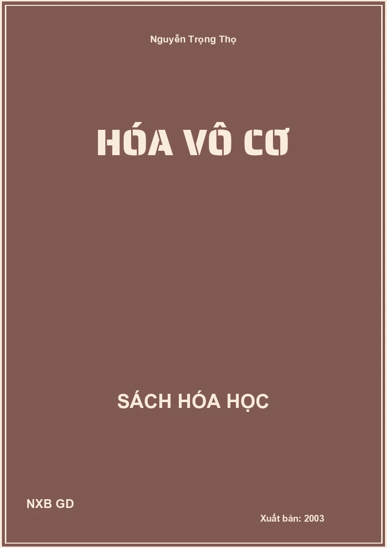 hóa vô cơ