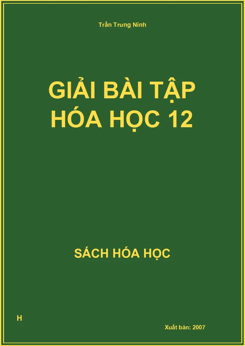 Giải bài tập hóa học 12