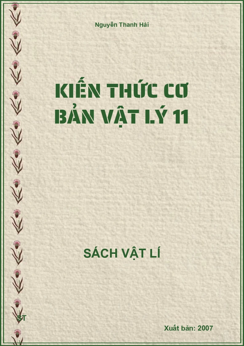 Kiến thức cơ bản Vật lý 11