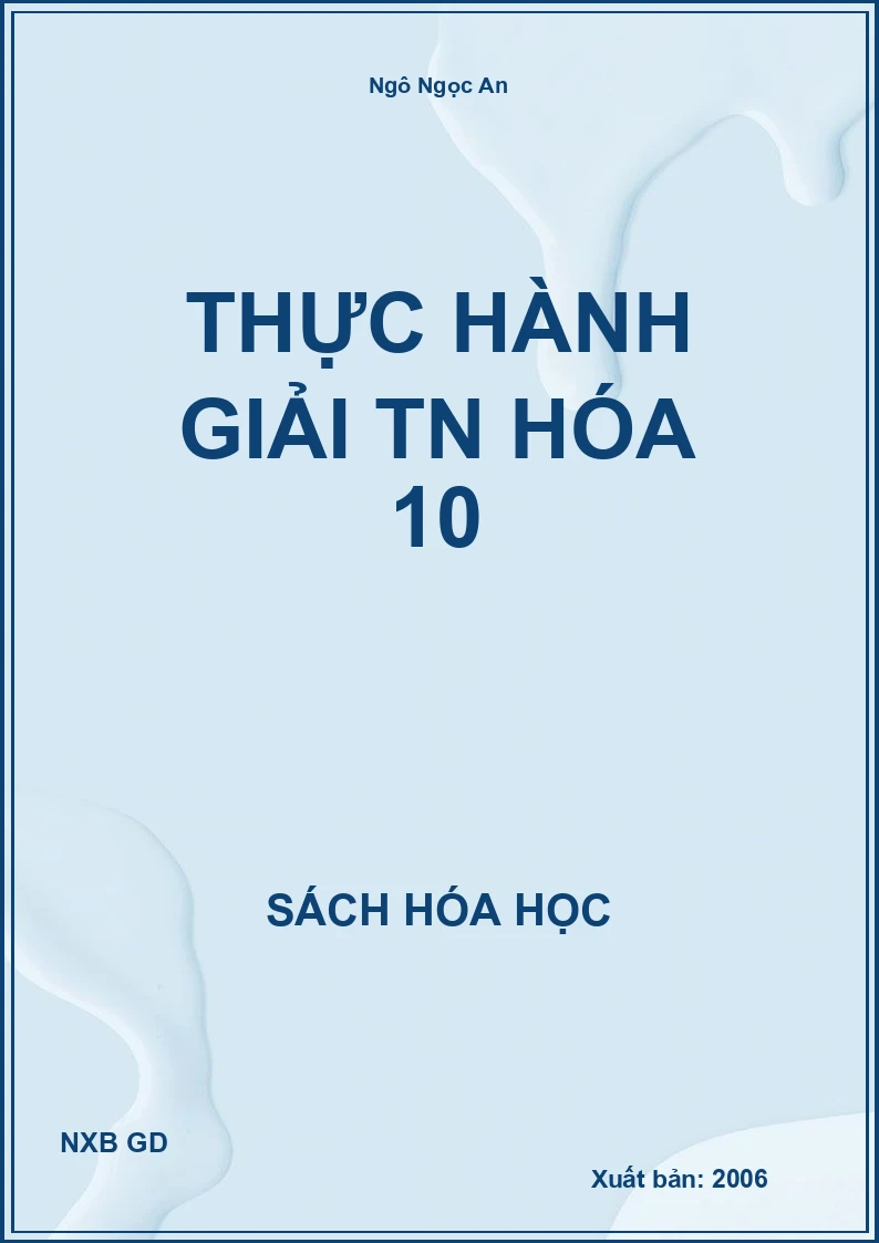 thực hành giải tn hóa 10