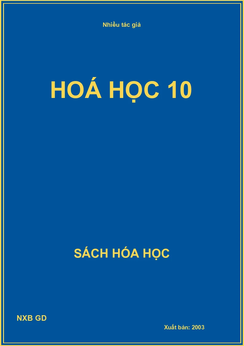 Hoá học 10