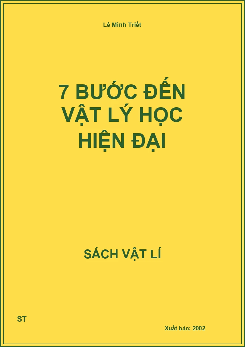 7 bước đến vật lý học hiện đại