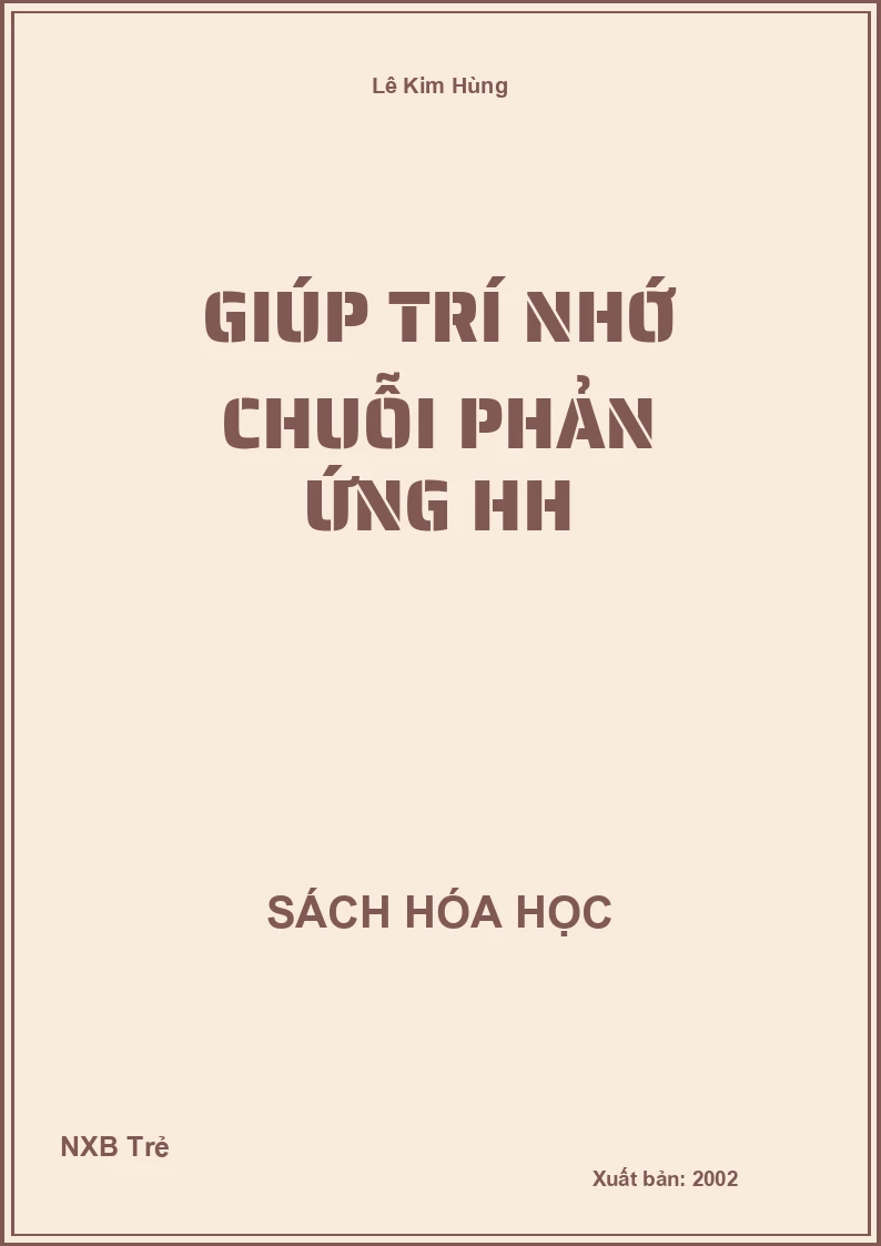 giúp trí nhớ chuỗi phản ứng HH
