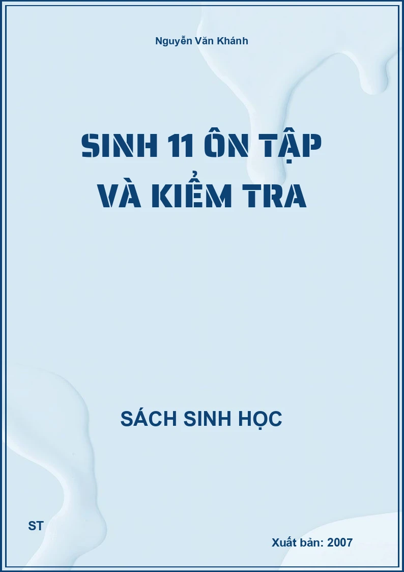 sinh 11 ôn tập và kiểm tra