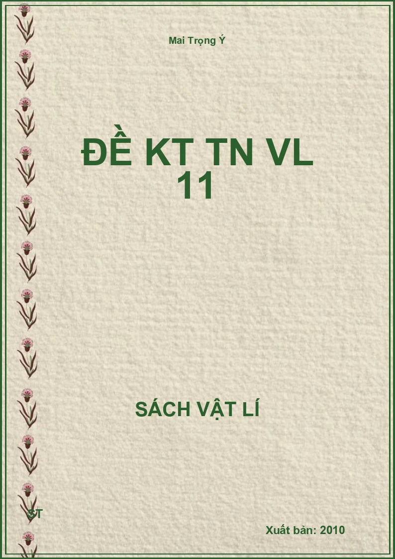 Đề KT TN VL 11