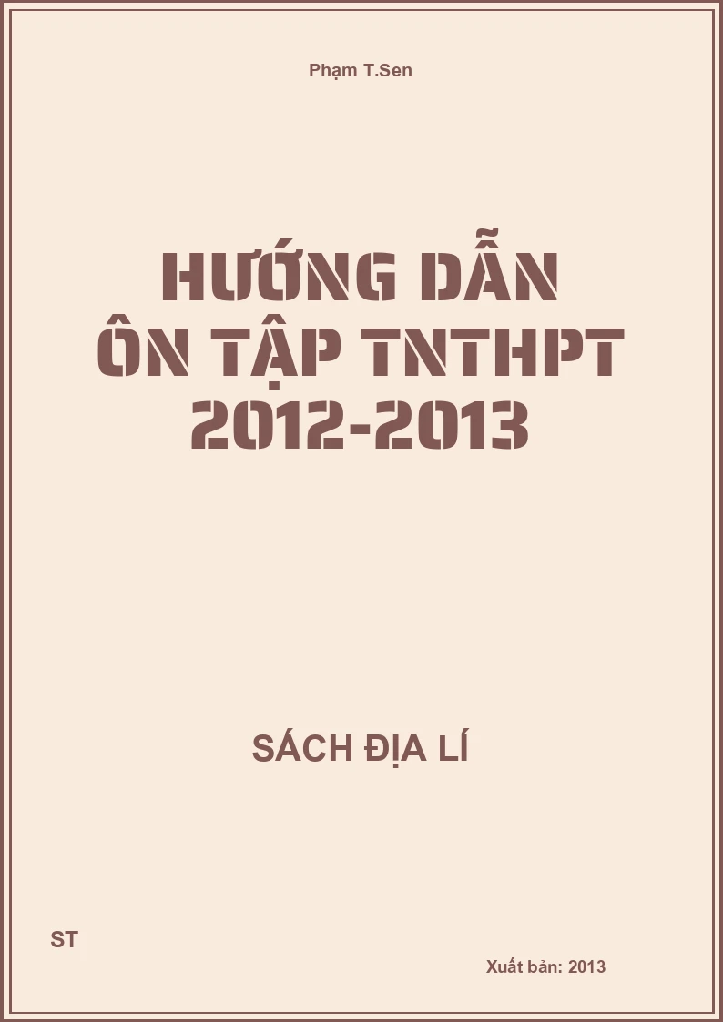 Hướng dẫn ôn tập TNTHPT 2012-2013