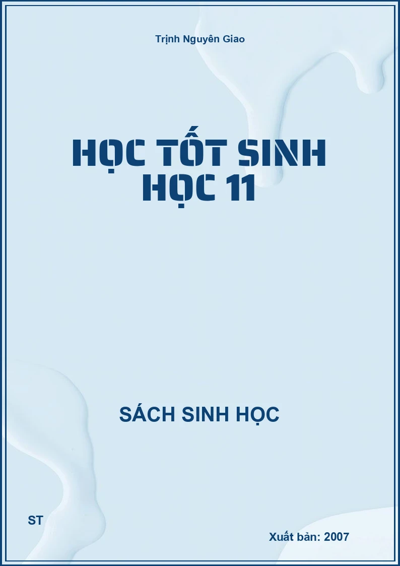 Học tốt sinh học 11