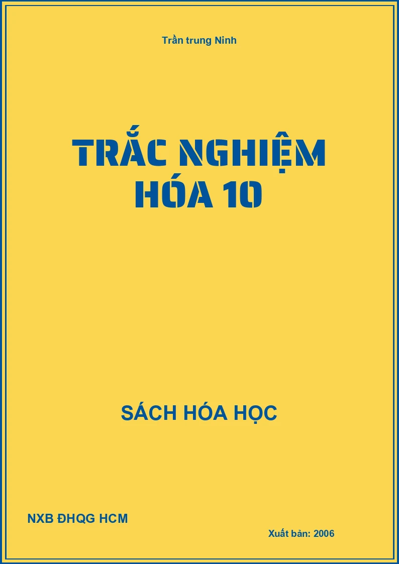 Trắc nghiệm hóa 10