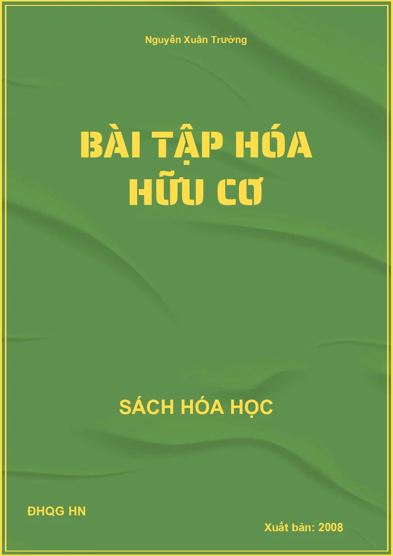 Bài tập hóa hữu cơ