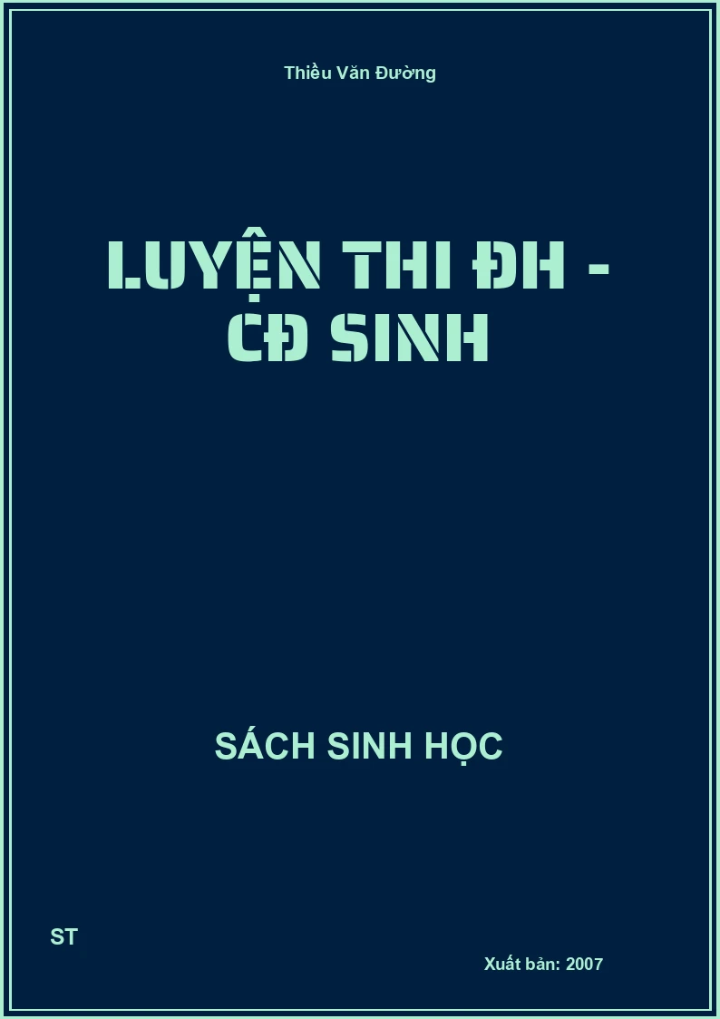 Luyện thi ĐH - CĐ sinh