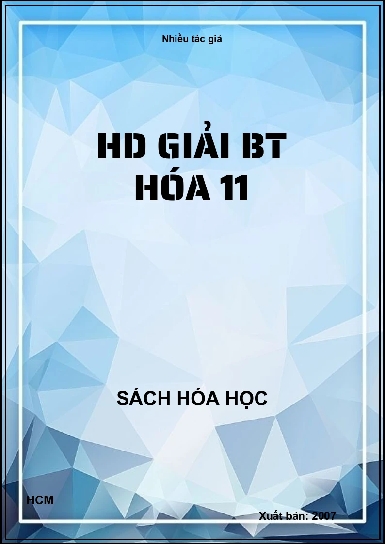 HD giải Bt Hóa 11