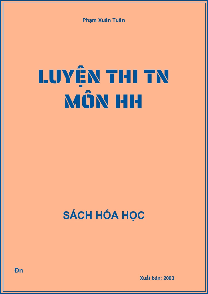 Luyện thi TN môn HH