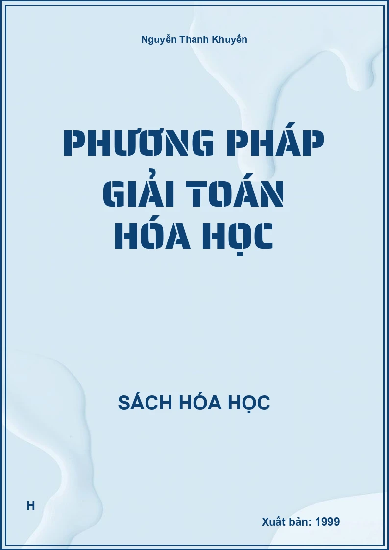 Phương pháp giải toán hóa học