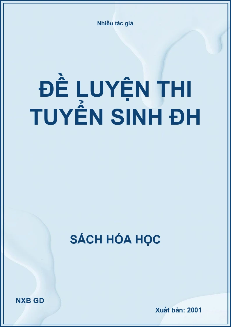 Đề luyện thi tuyển sinh ĐH