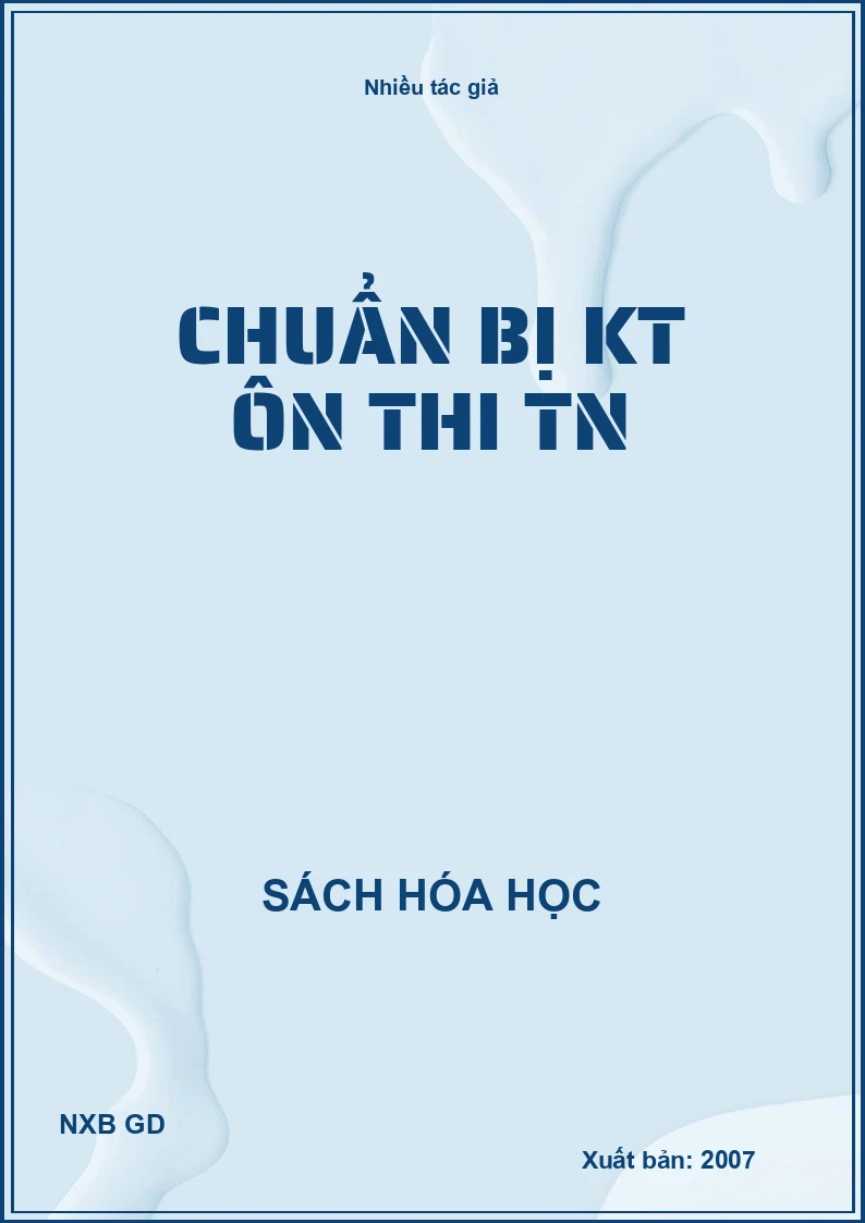 Chuẩn bị KT ôn thi TN