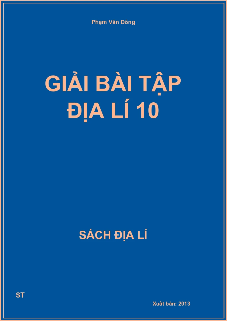 Giải bài tập địa lí 10