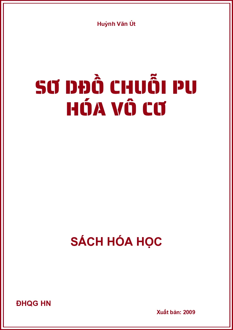 Sơ dđồ chuỗi pu hóa vô cơ