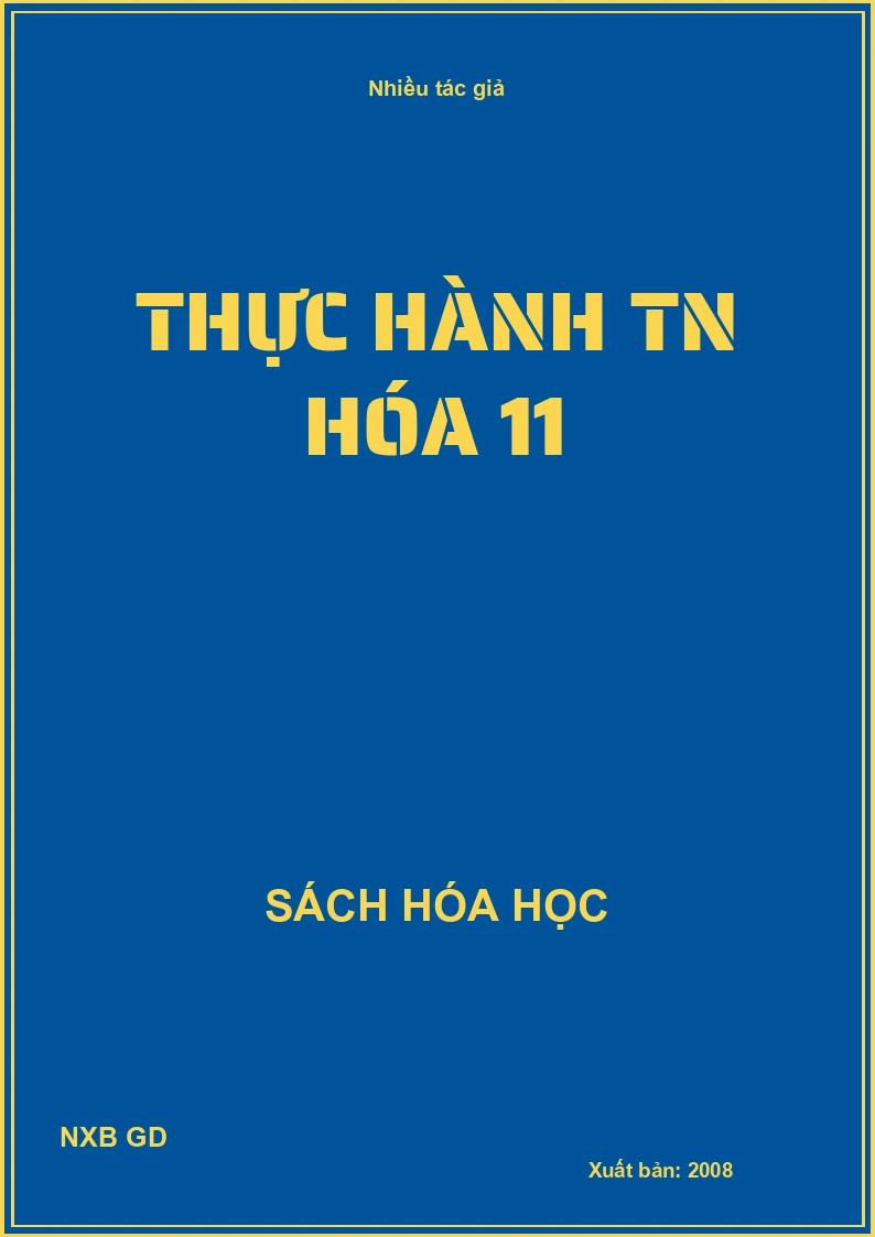 Thực hành tn hóa 11