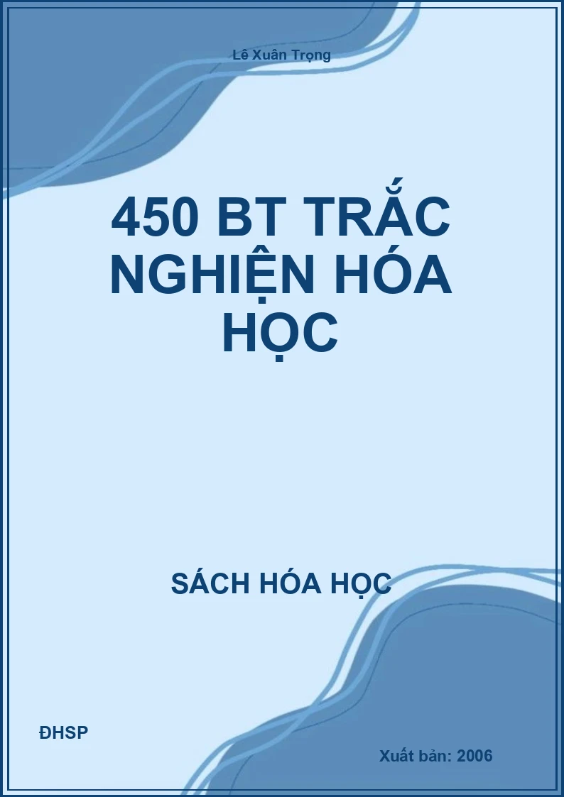 450 BT trắc nghiện hóa học