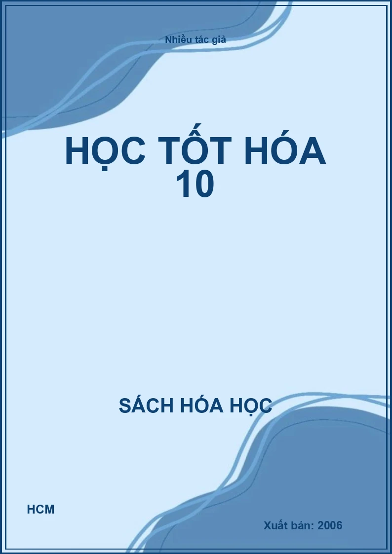 Học tốt hóa 10