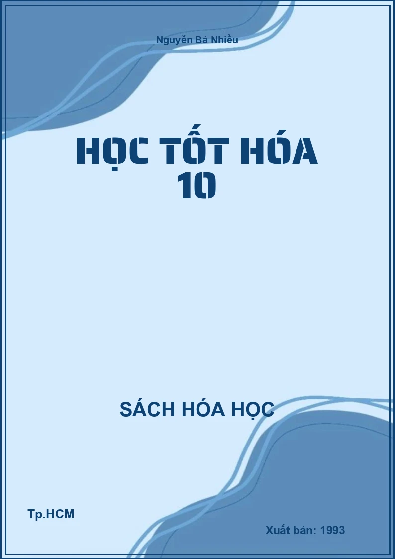 Học tốt hóa 10