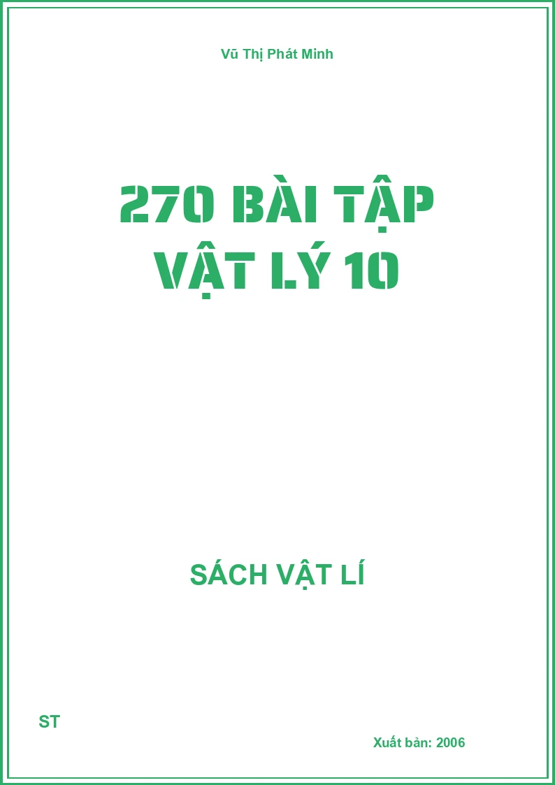 270 bài tập vật lý 10