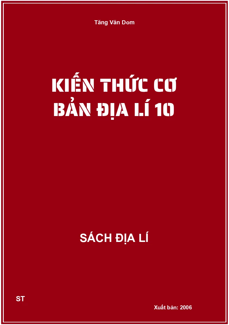 Kiến thức cơ bản địa lí 10