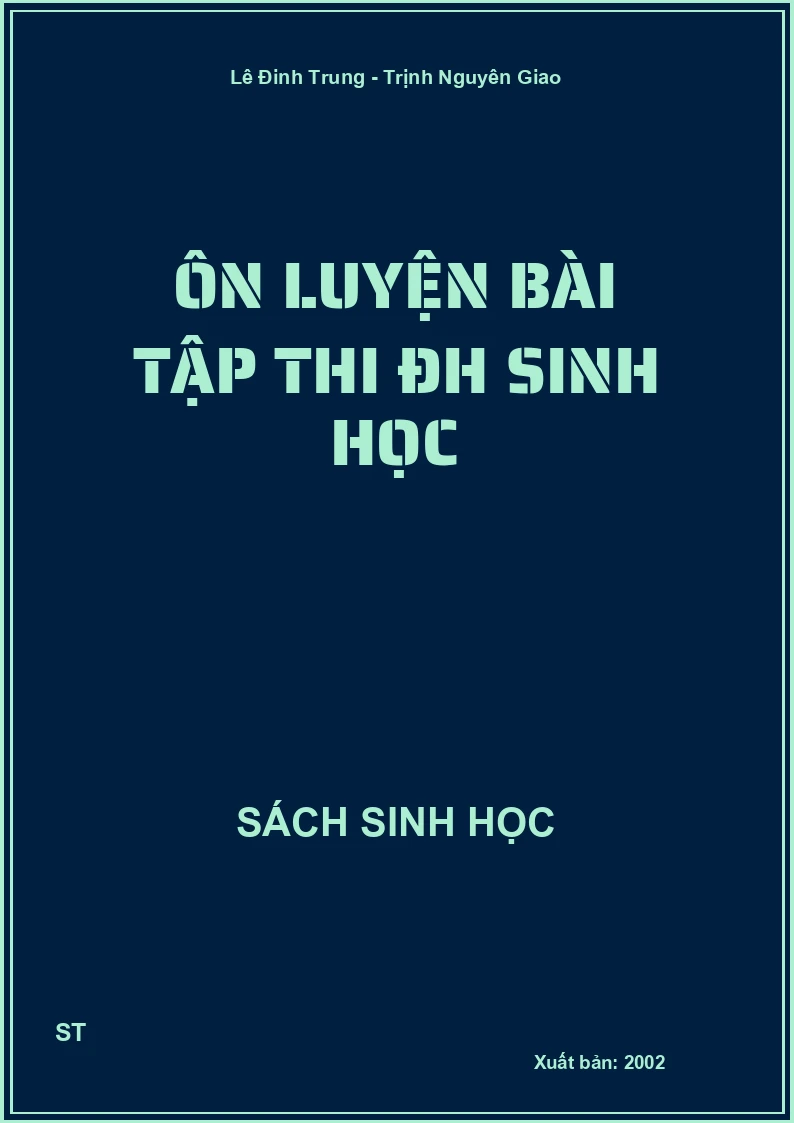 Ôn luyện bài tập thi ĐH sinh học