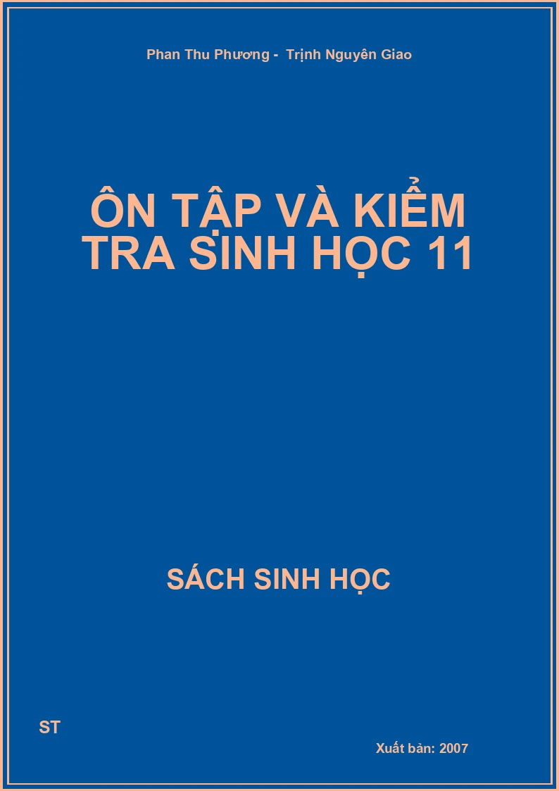 Ôn tập và kiểm tra sinh học 11
