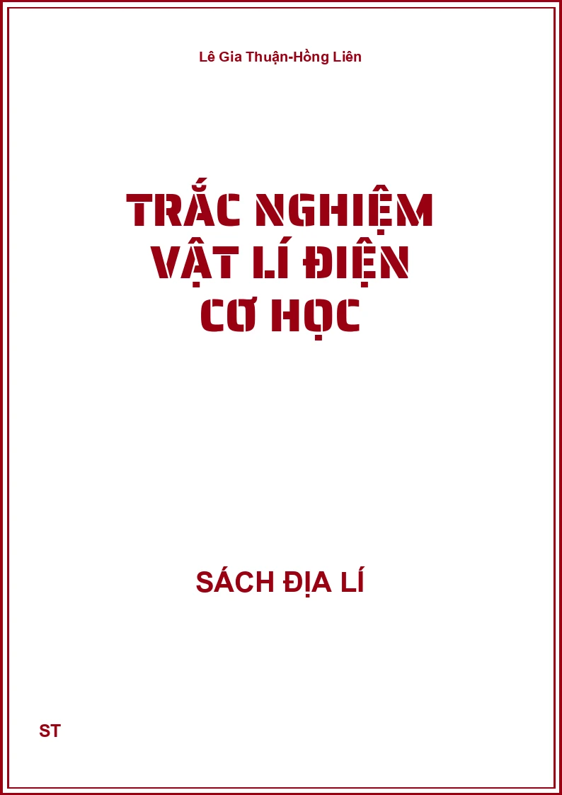 Trắc nghiệm vật lí điện cơ học