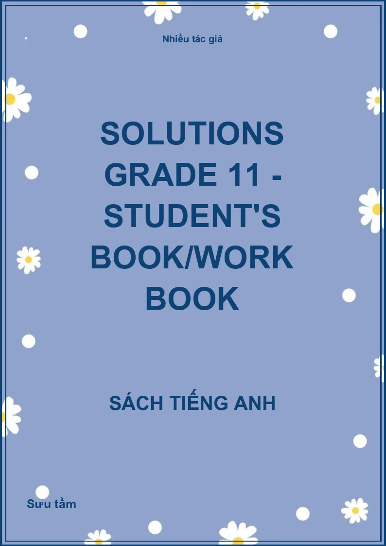 Solutions Grade 11 - Student's book/Work book