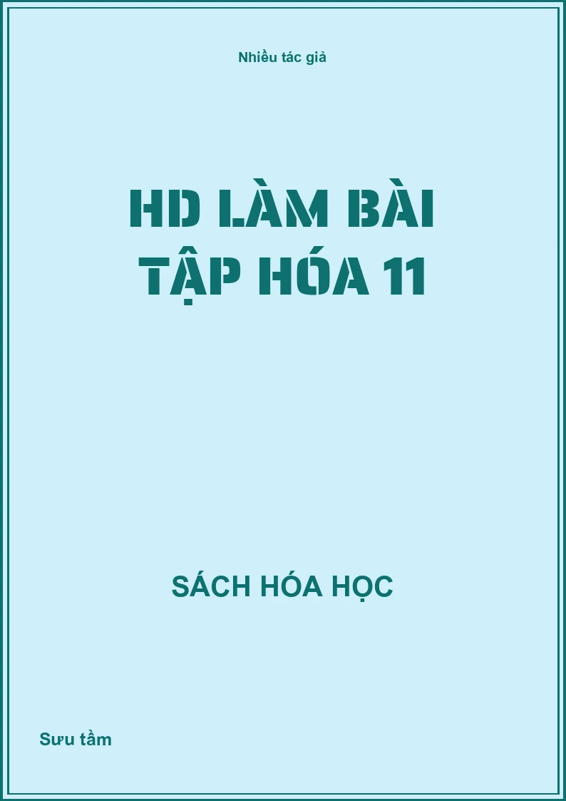 HD làm bài tập hóa 11