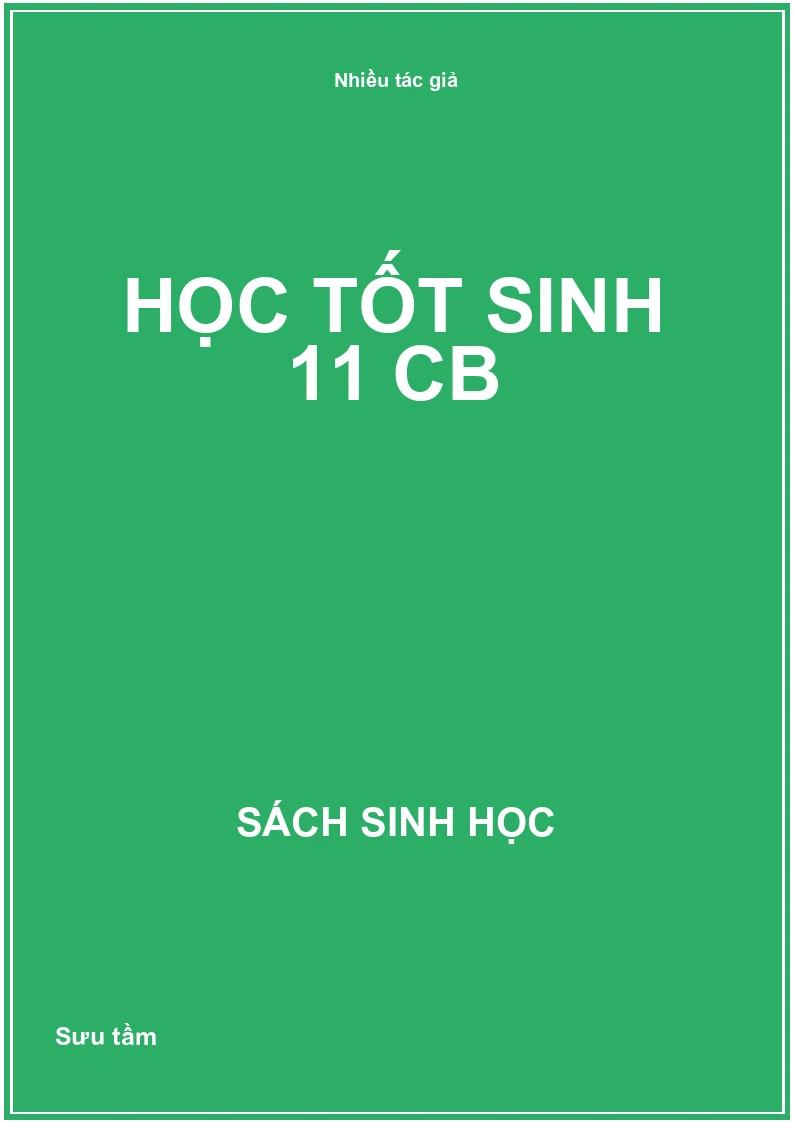 Học tốt sinh 11 CB