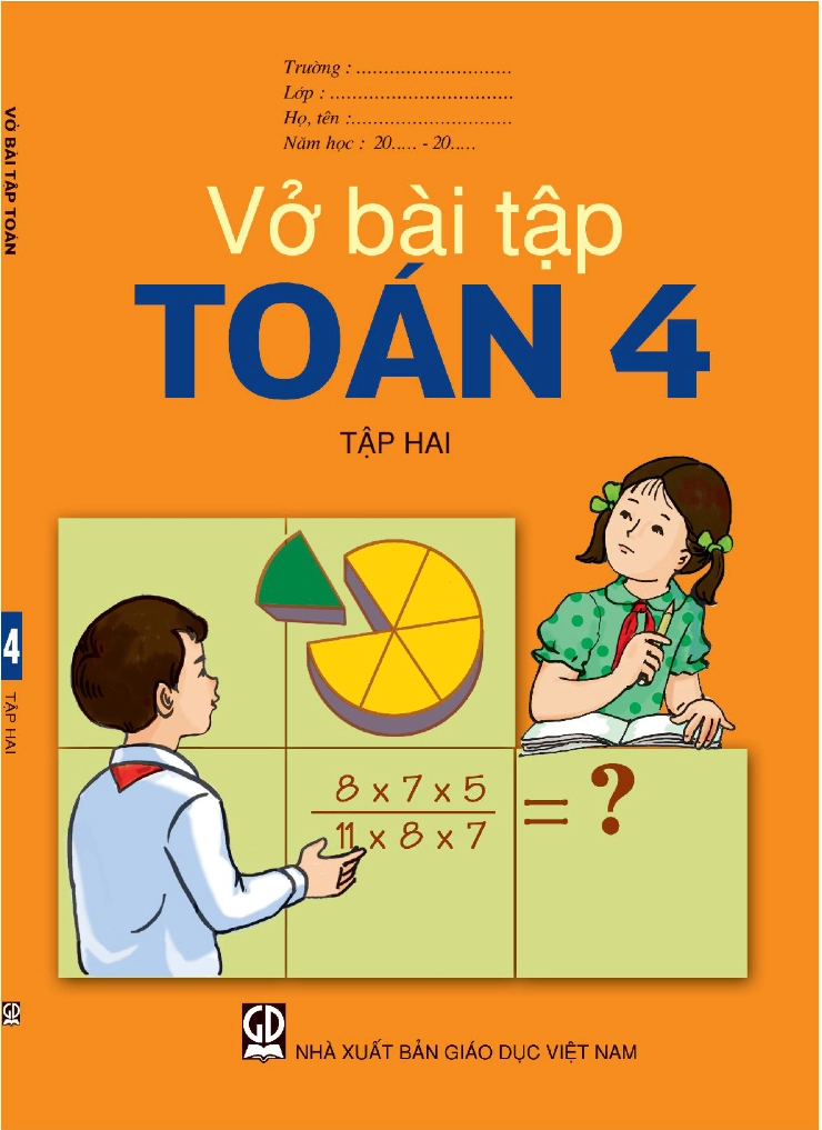 Vở bài tập Toán 4 Tập 2